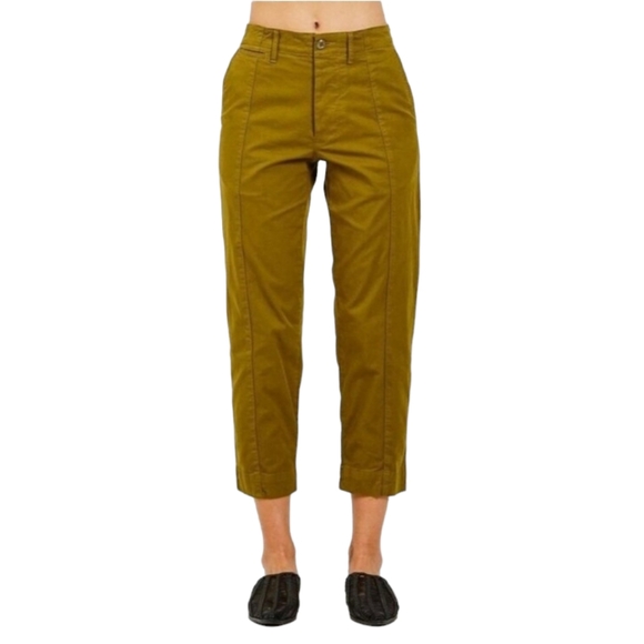 Alex Mill Pants - ALEX MILL Safari Green Officer Cropped Pants 12